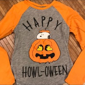 Girls Peanuts Halloween Shirt